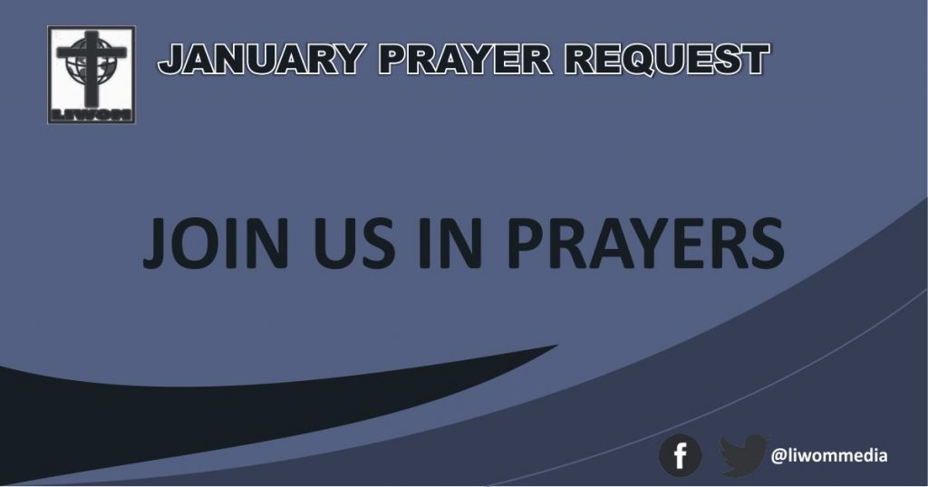 January Prayer Request